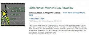 May 6 Mothers Day Pow Wow