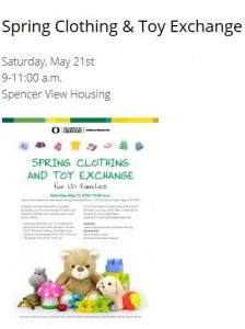 Spring Clothing and Toy Exchange